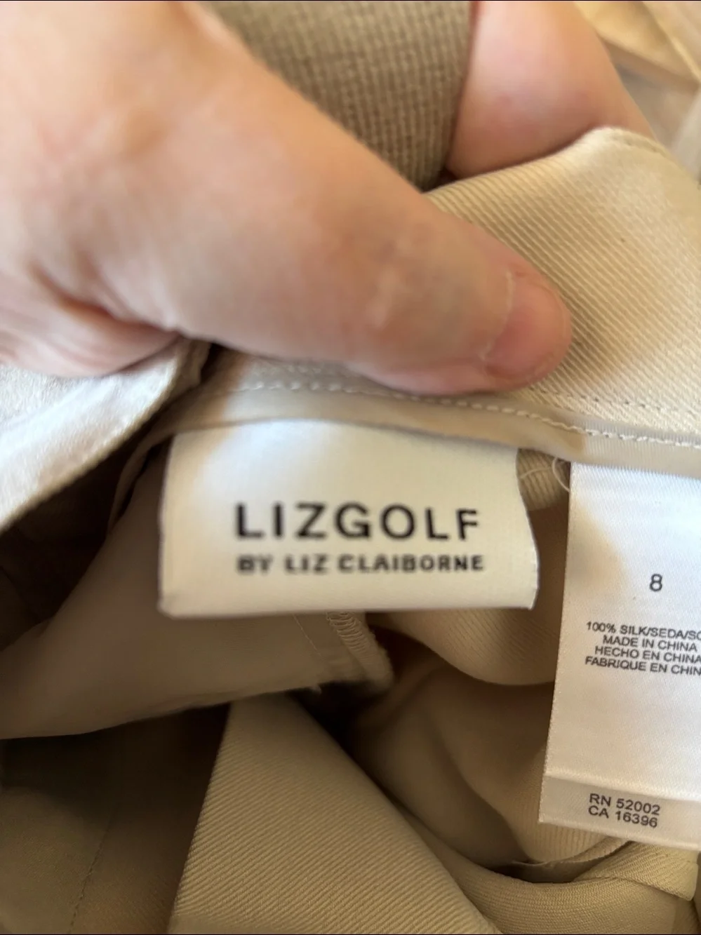Liz Claiborne golf silk High-Waist Wide Leg Shorts 8